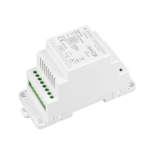 INTELLIGENT ARLIGHT Диммер SMART-DALI2-301-72-ADDR-DIM-PS-DIN-White (12-48V, 1x15A) (IARL, IP20 Пластик, 5 лет)