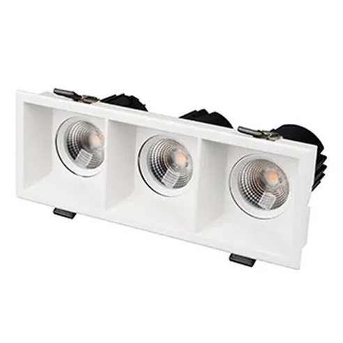 Светильник MS-FLOW-BUILT-S230x85-3x12W Warm3000 (WH, 38 deg, 230V) (Arlight, IP20 Металл, 5 лет)