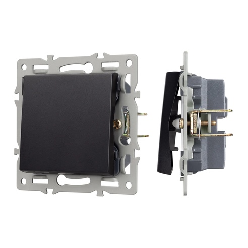 Механизм выключателя одноклавишный непроходной SWT-MK01-PL-BK (250V, 16A) (Arlight, -)