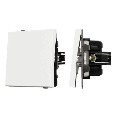 Механизм выключателя одноклавишный проходной SWT-TENDO-MKP1-SFPL-WH (230V, 10A) (Arlight, -)