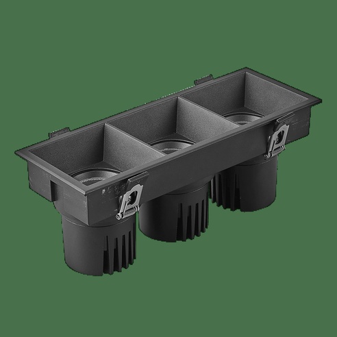 Светильник MS-FLOW-BUILT-S230x85-3x6W Warm3000 (BK, 55 deg, 230V) (Arlight, IP20 Металл, 5 лет)