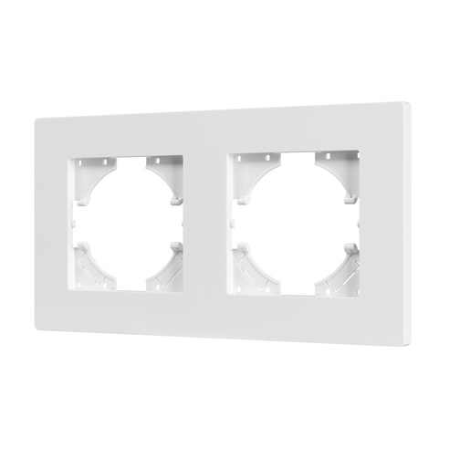 Рамка пластиковая FRM-PERIO-PL-2-WH (Arlight, -)