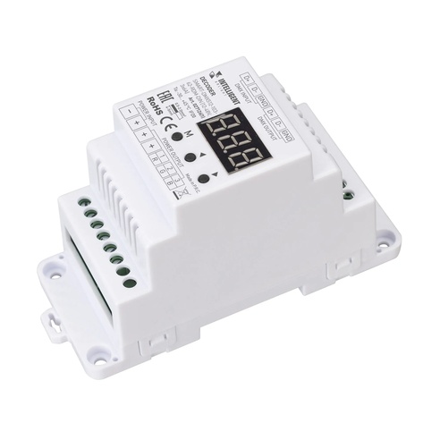 INTELLIGENT ARLIGHT Декодер SMART-DMX512-103-62-RDM-DIN (12-48V, 3x6A) (IARL, IP20 Пластик, 5 лет)
