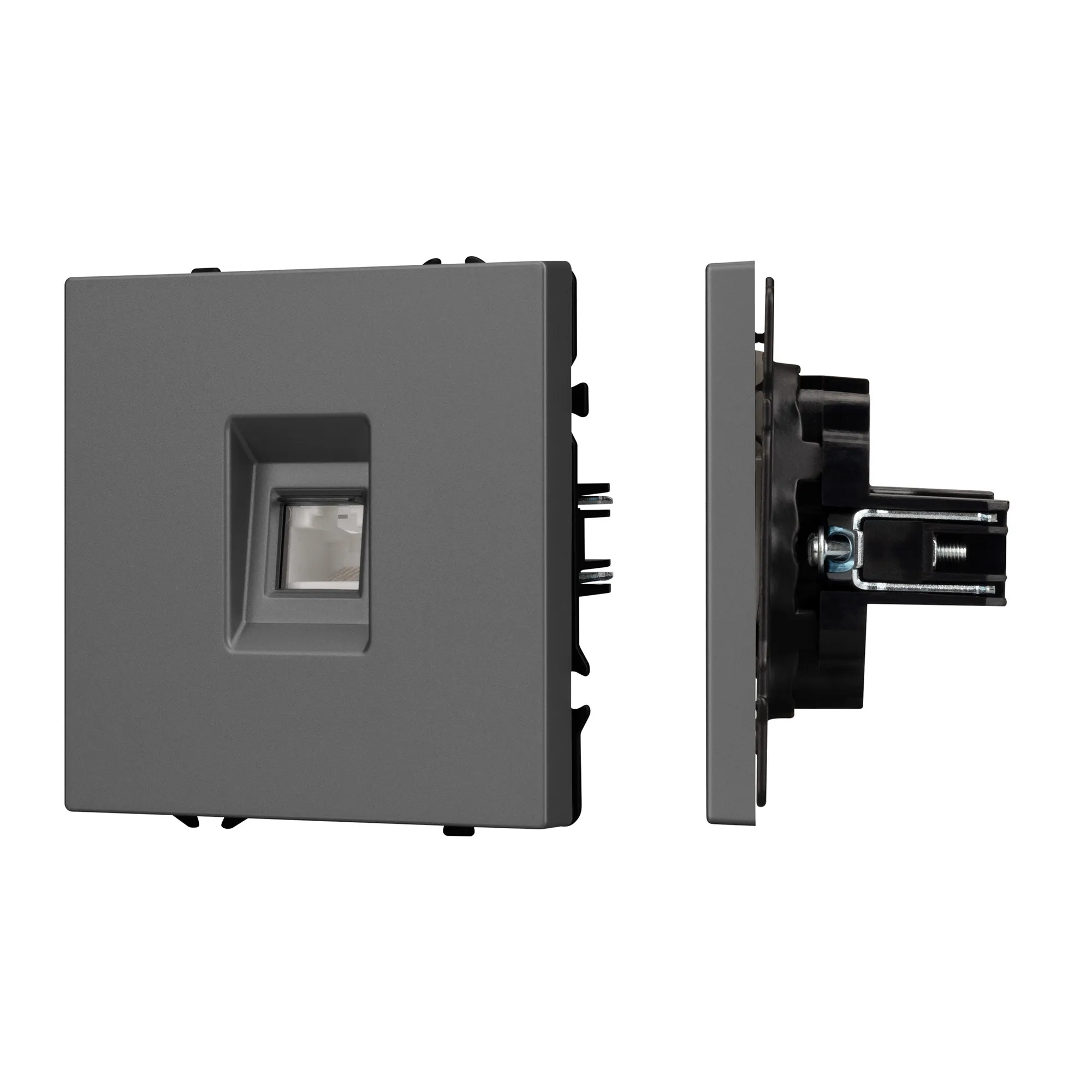 Механизм компьютерной розетки SCT-NOBE-MPC1-SFPL-GR (RJ-45, CAT6) (Arlight, -)