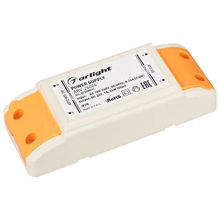 Блок питания ARV-24024 (24V, 1A, 24W) (Arlight, IP20 Пластик, 2 года) - изображение товара