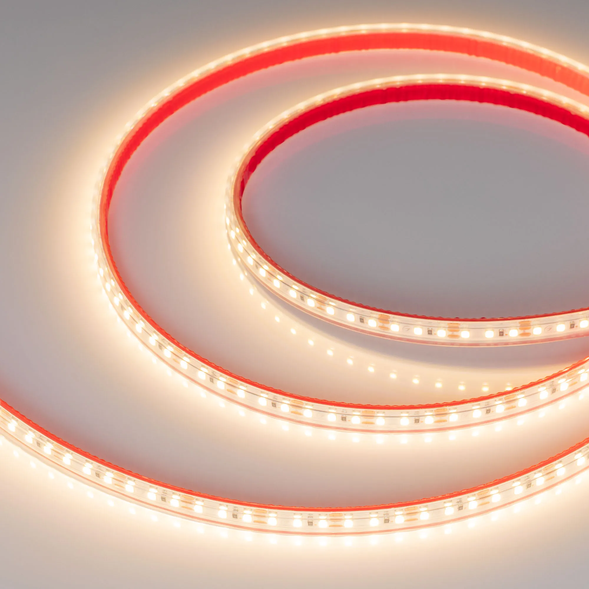 Лента светодиодная герметичная RTW-PS-A120-10mm 12V Warm3000 (9.6 W/m, IP67, 2835, 5m) (Arlight, 9.6 Вт/м, IP67) - изображение товара