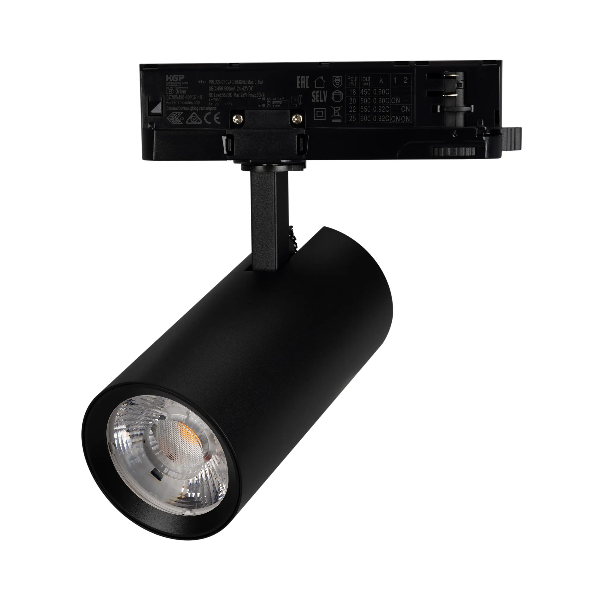 Светильник LGD-GERA-4TR-R74-20W Warm3000 (BK, 15 deg, 230V) (Arlight, IP20 Металл, 5 лет)